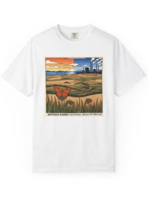 Antioch Dunes National Wildlife Refuge WPA Style Unisex T-shirt