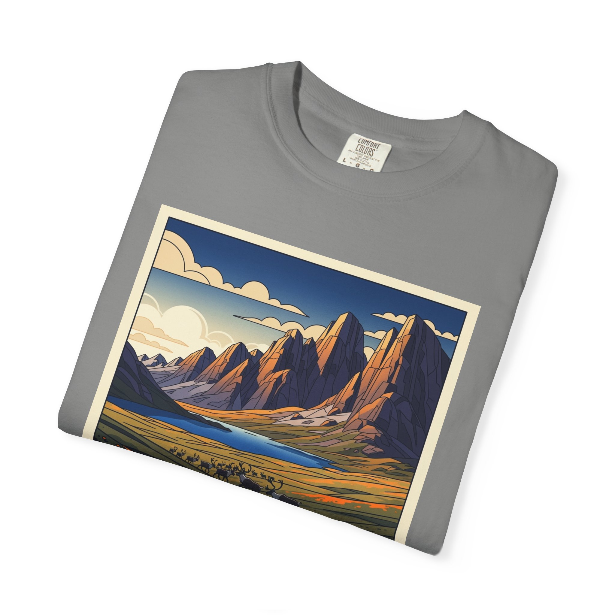 Gates of the Arctic Wilderness WPA Style Unisex T-shirt - Image 9