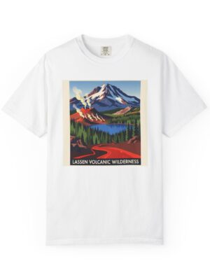 Lassen Volcanic Wilderness WPA Style Unisex T-shirt