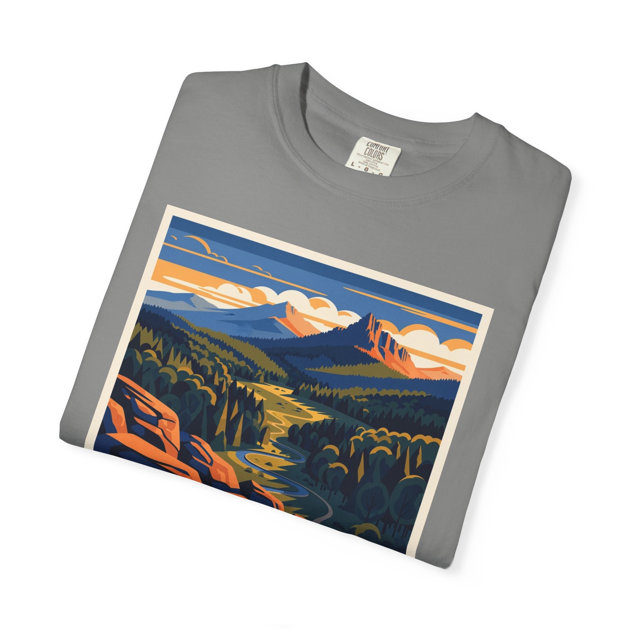 Kings Mountain National Military Park WPA Style Unisex T-shirt - Image 9