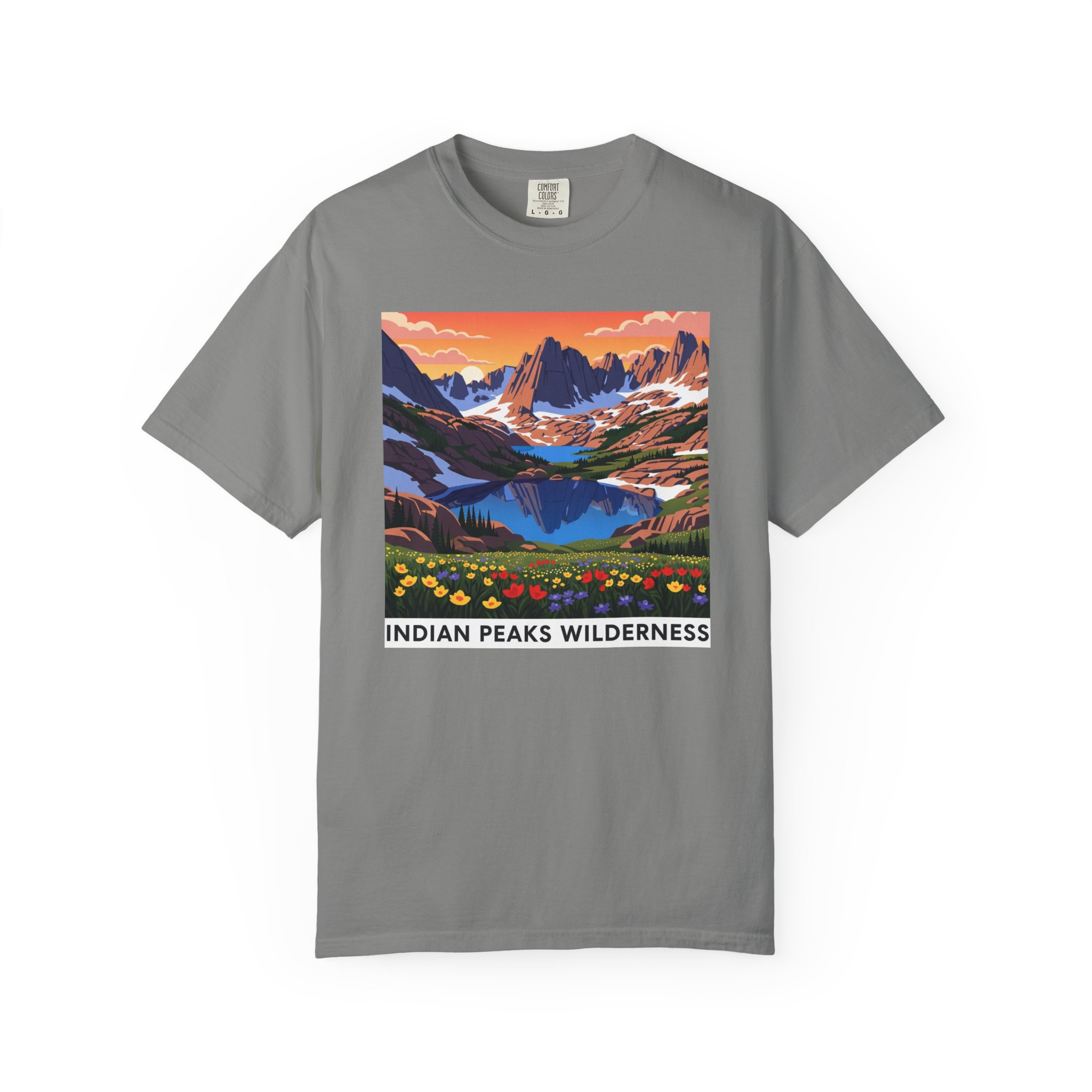 Indian Peaks Wilderness WPA Style Unisex T-shirt - Image 7