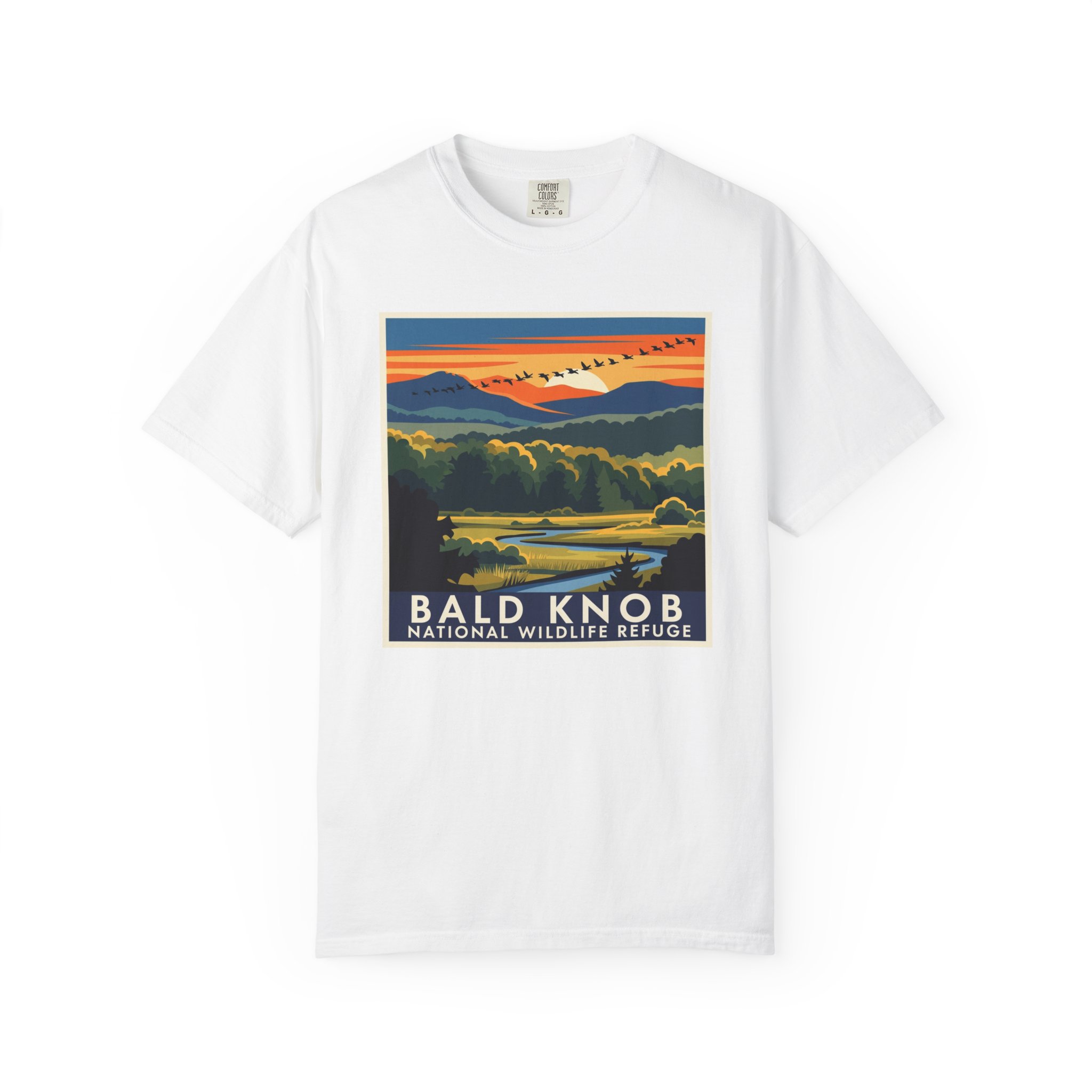 Bald Knob National Wildlife Refuge WPA Style Unisex T-shirt