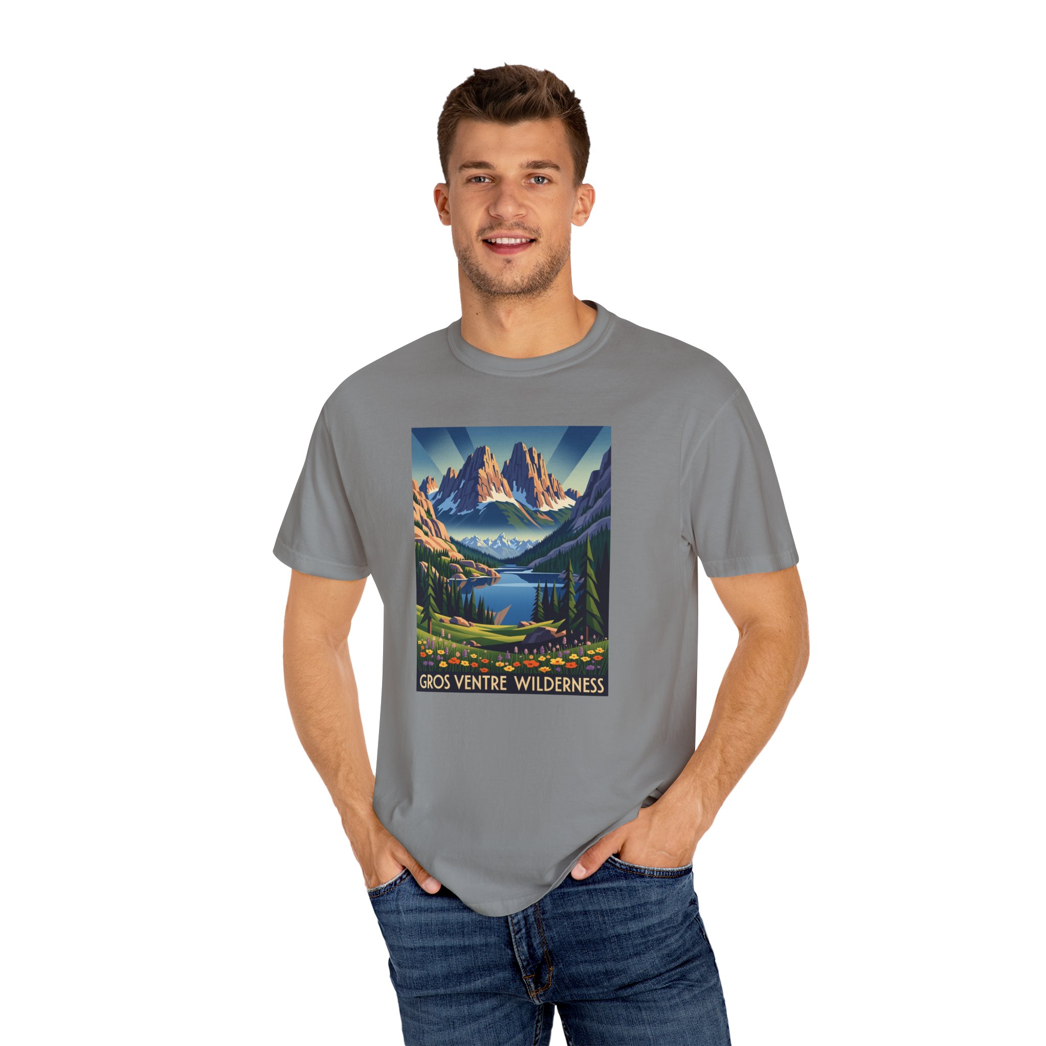 Gros Ventre Wilderness WPA Style Unisex T-shirt - Image 10