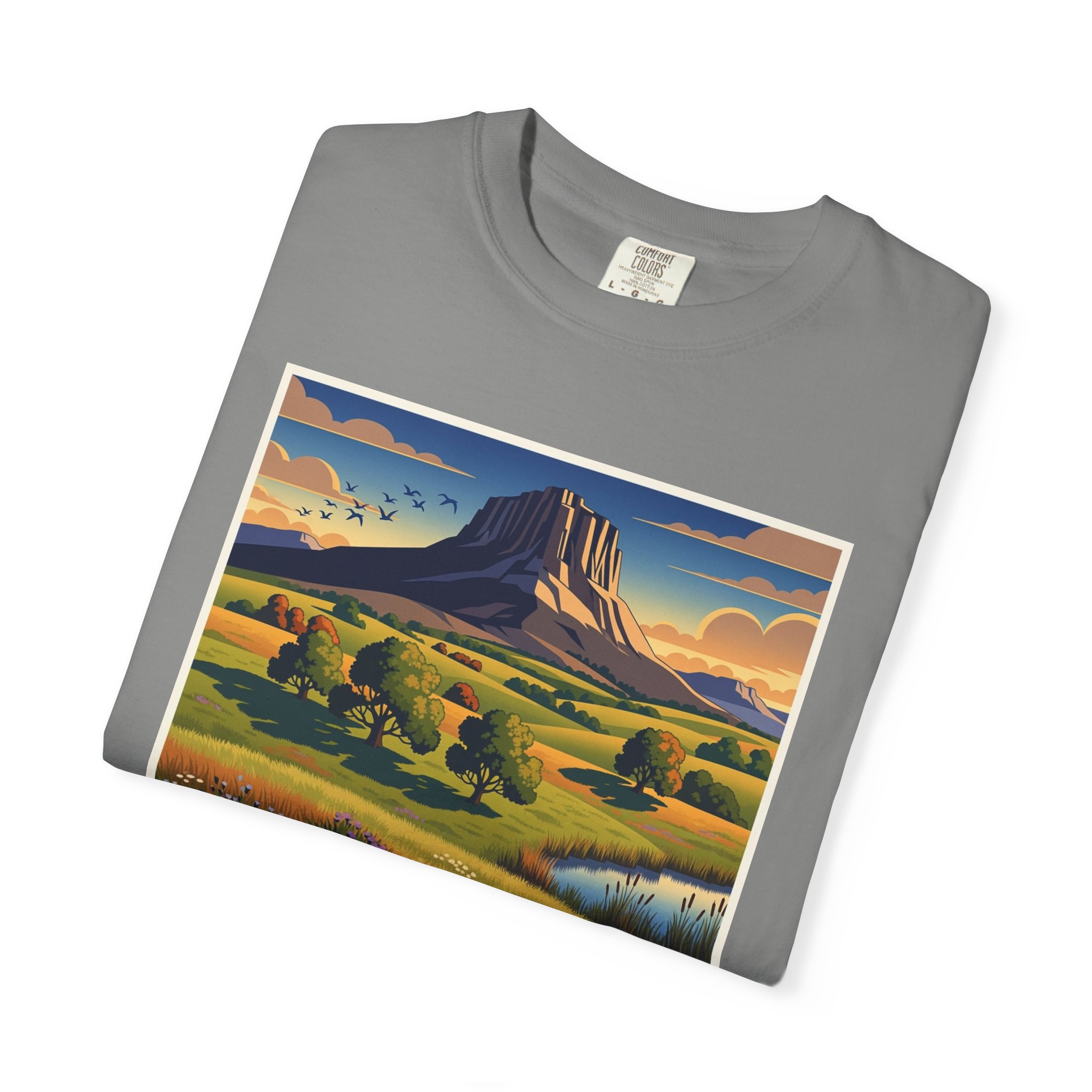 Bear Butte National Wildlife Refuge WPA Style Unisex T-shirt - Image 9