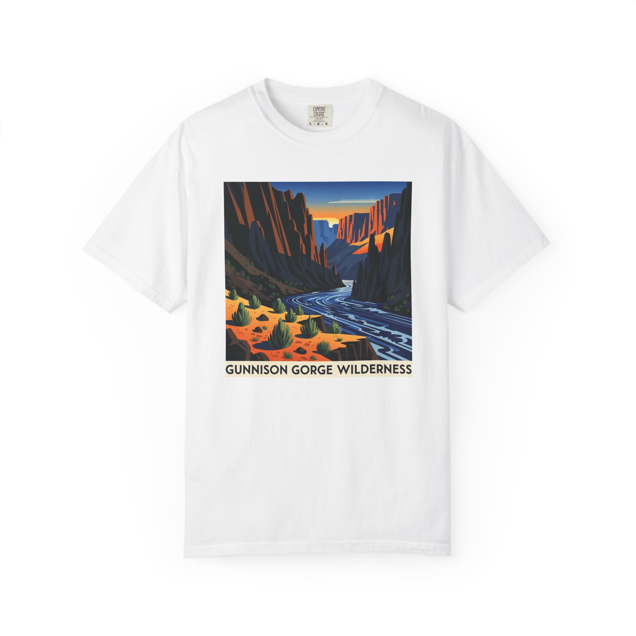 Gunnison Gorge Wilderness WPA Style Unisex T-shirt