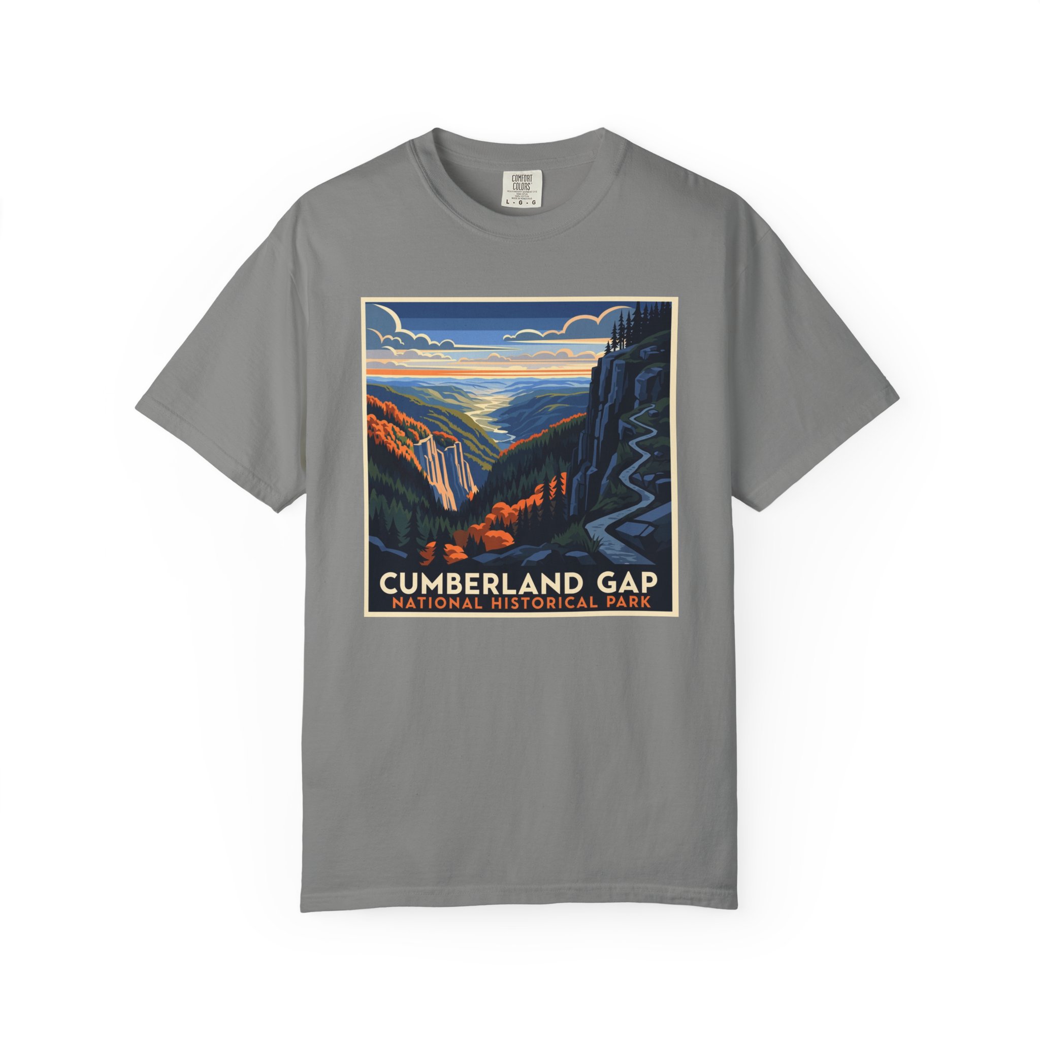 Cumberland Gap National Historical Park WPA Style Unisex T-shirt - Image 7