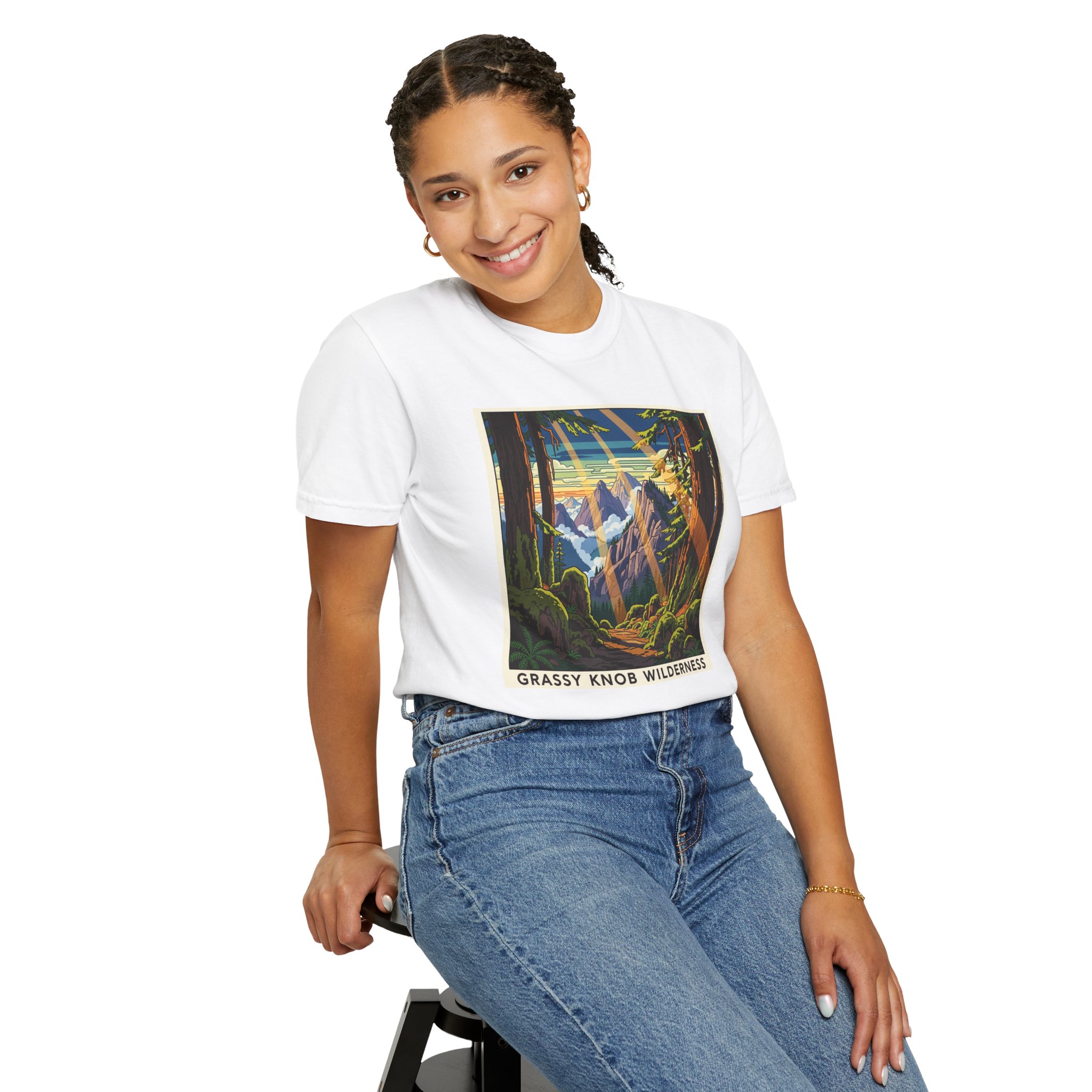 Grassy Knob Wilderness WPA Style Unisex T-shirt - Image 5