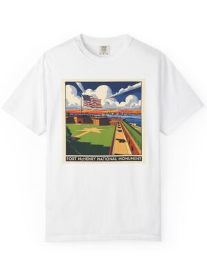 Fort McHenry National Monument WPA Style Unisex T-shirt