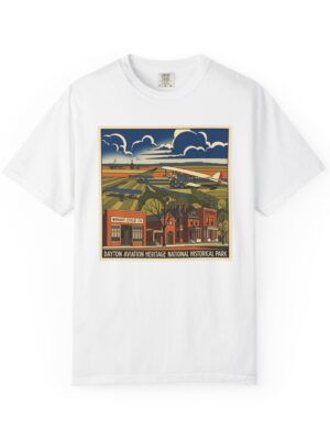 Dayton Aviation Heritage National Historical Park WPA Style Unisex T-shirt