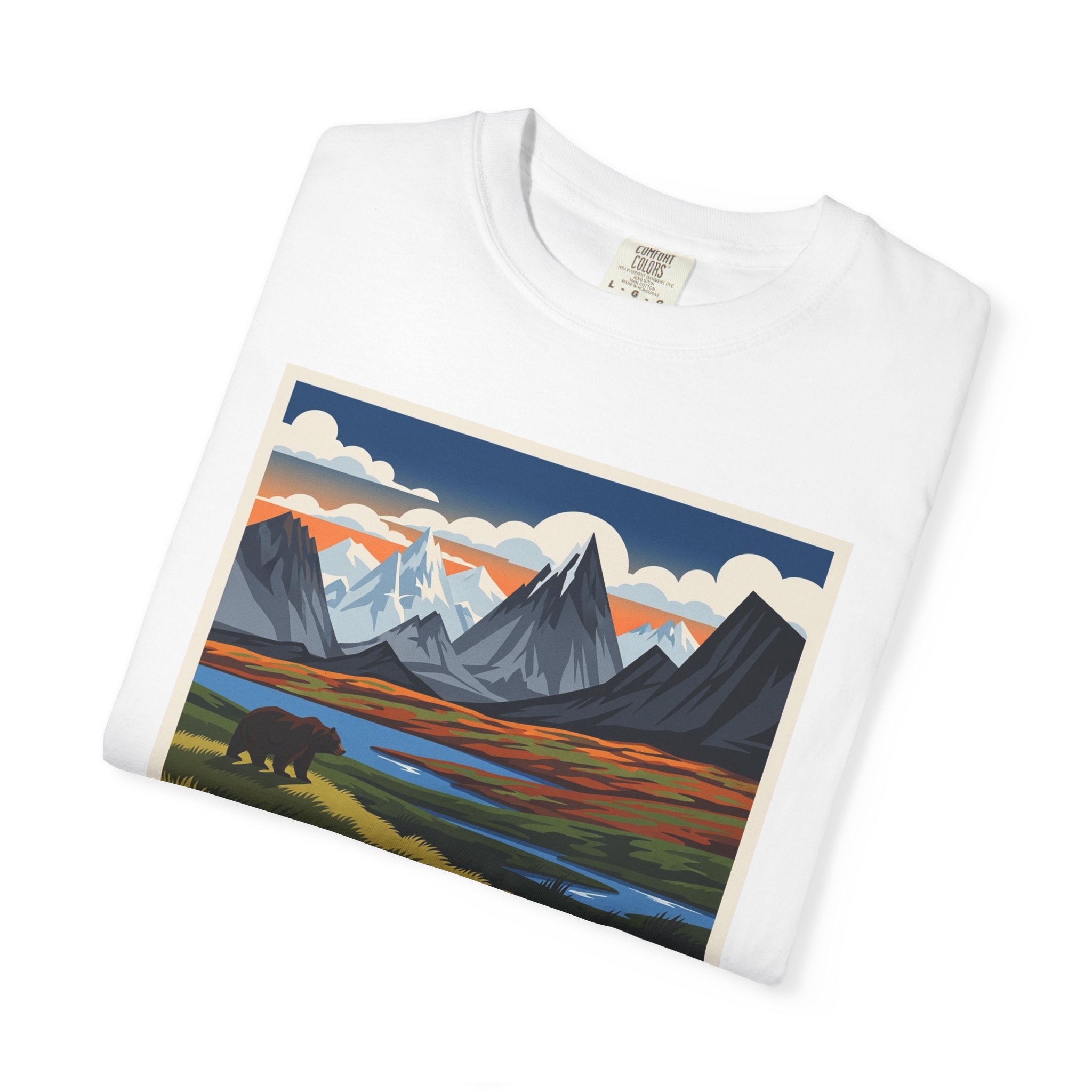 Becharof Wilderness WPA Style Unisex T-shirt - Image 3