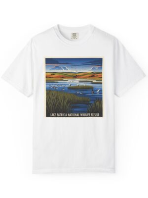 Lake Patricia National Wildlife Refuge WPA Style Unisex T-shirt
