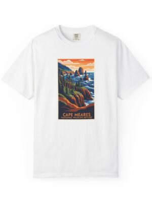 Cape Meares National Wildlife Refuge WPA Style Unisex T-shirt