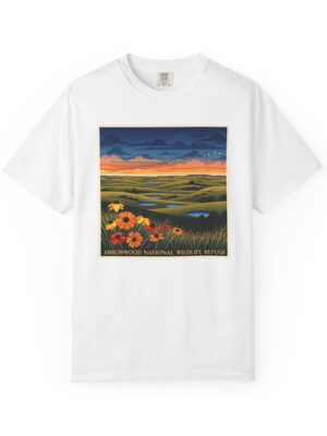 Arrowwood National Wildlife Refuge WPA Style Unisex T-shirt