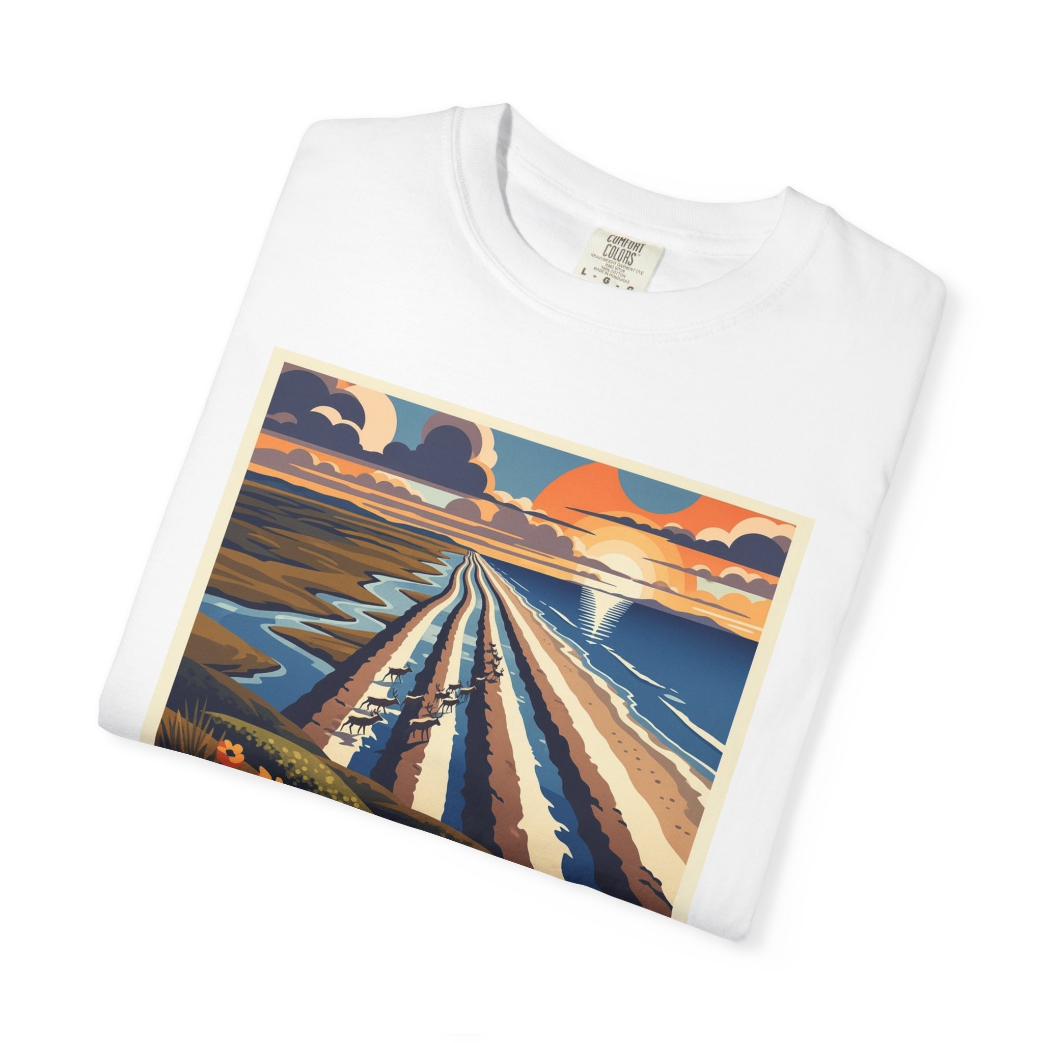 Cape Krusenstern National Monument WPA Style Unisex T-shirt - Image 3