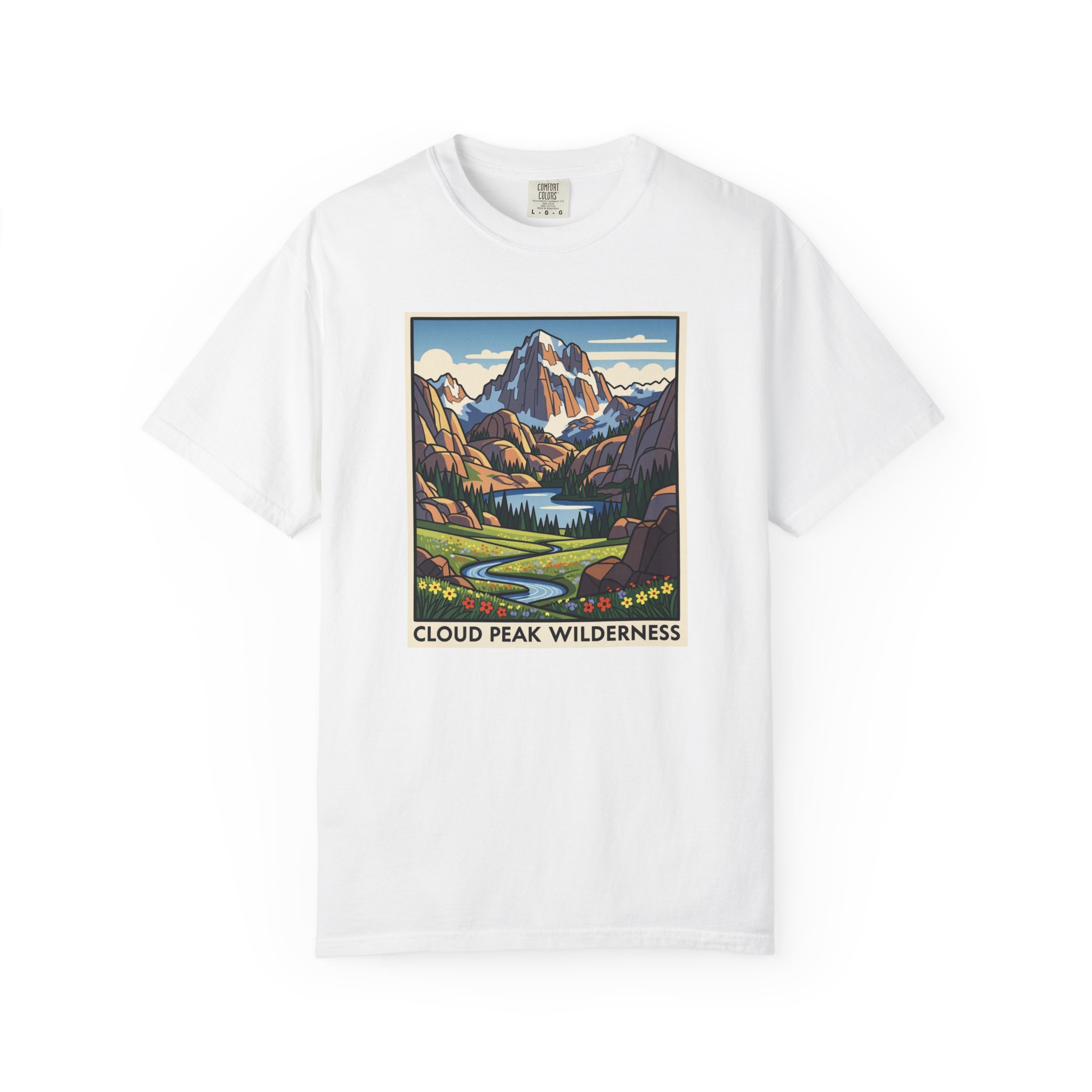 Cloud Peak Wilderness WPA Style Unisex T-shirt