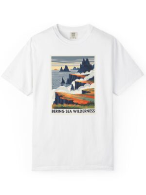 Bering Sea Wilderness WPA Style Unisex T-shirt
