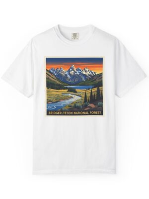 Bridger–Teton National Forest WPA Style Unisex T-shirt