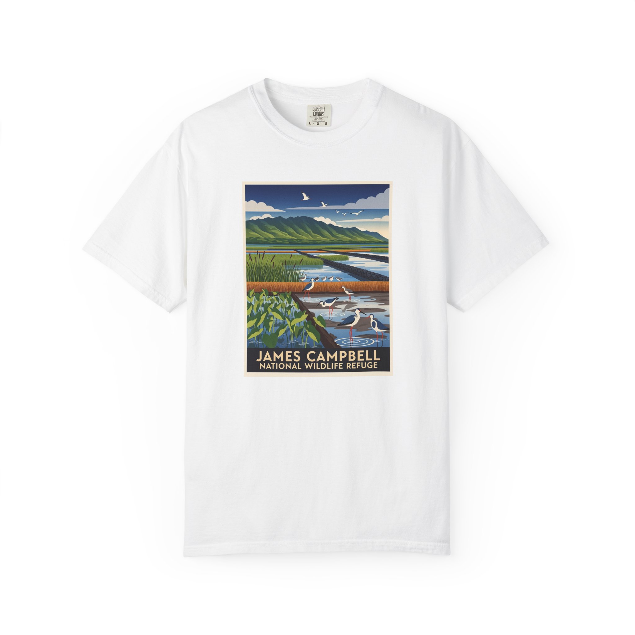 James Campbell National Wildlife Refuge WPA Style Unisex T-shirt