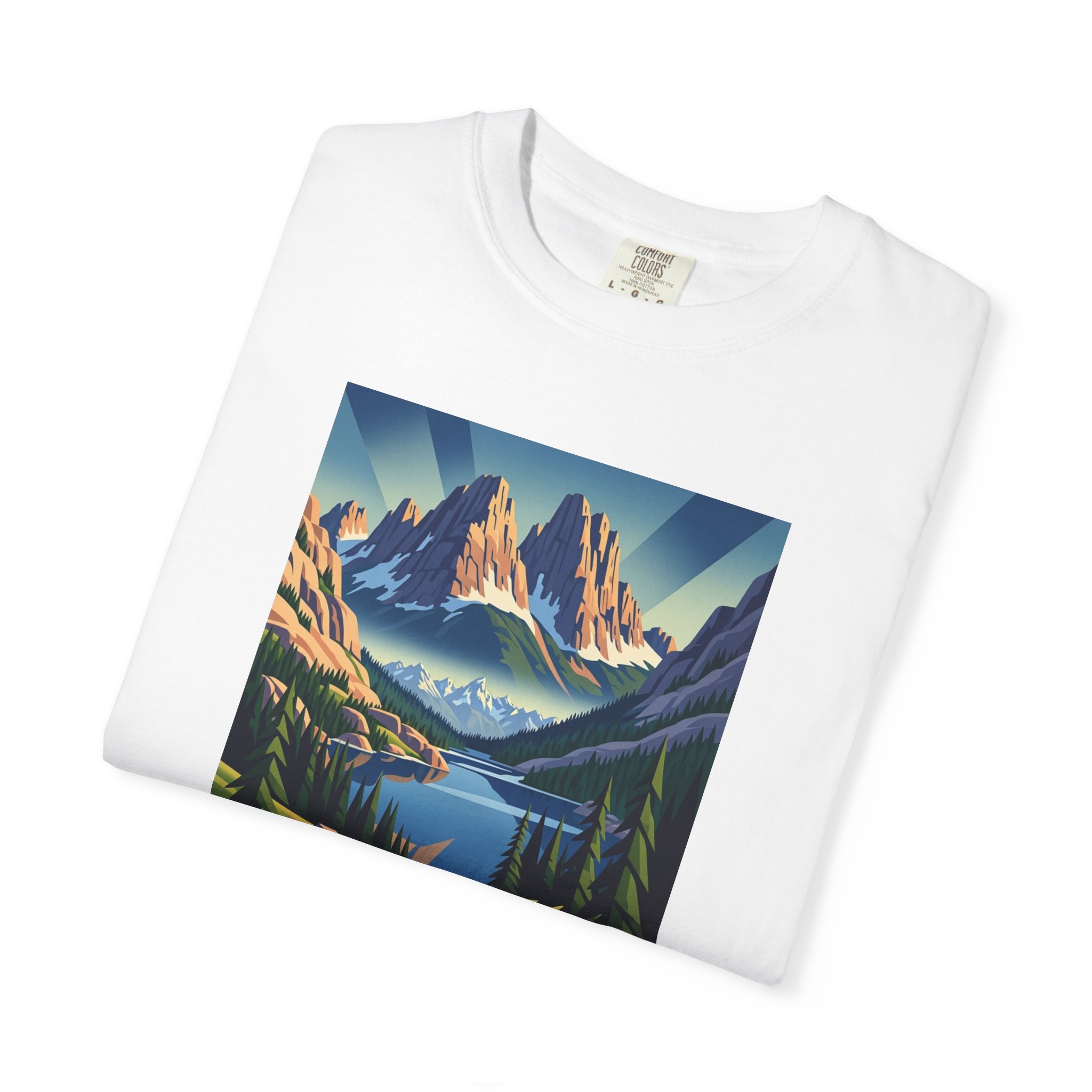Gros Ventre Wilderness WPA Style Unisex T-shirt - Image 3