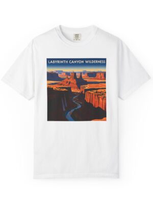 Labyrinth Canyon Wilderness Wilderness WPA Style Unisex T-shirt