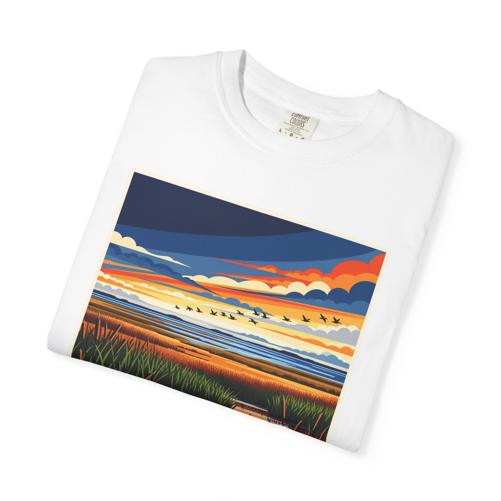 Lake Alice National Wildlife Refuge WPA Style Unisex T-shirt - Image 3