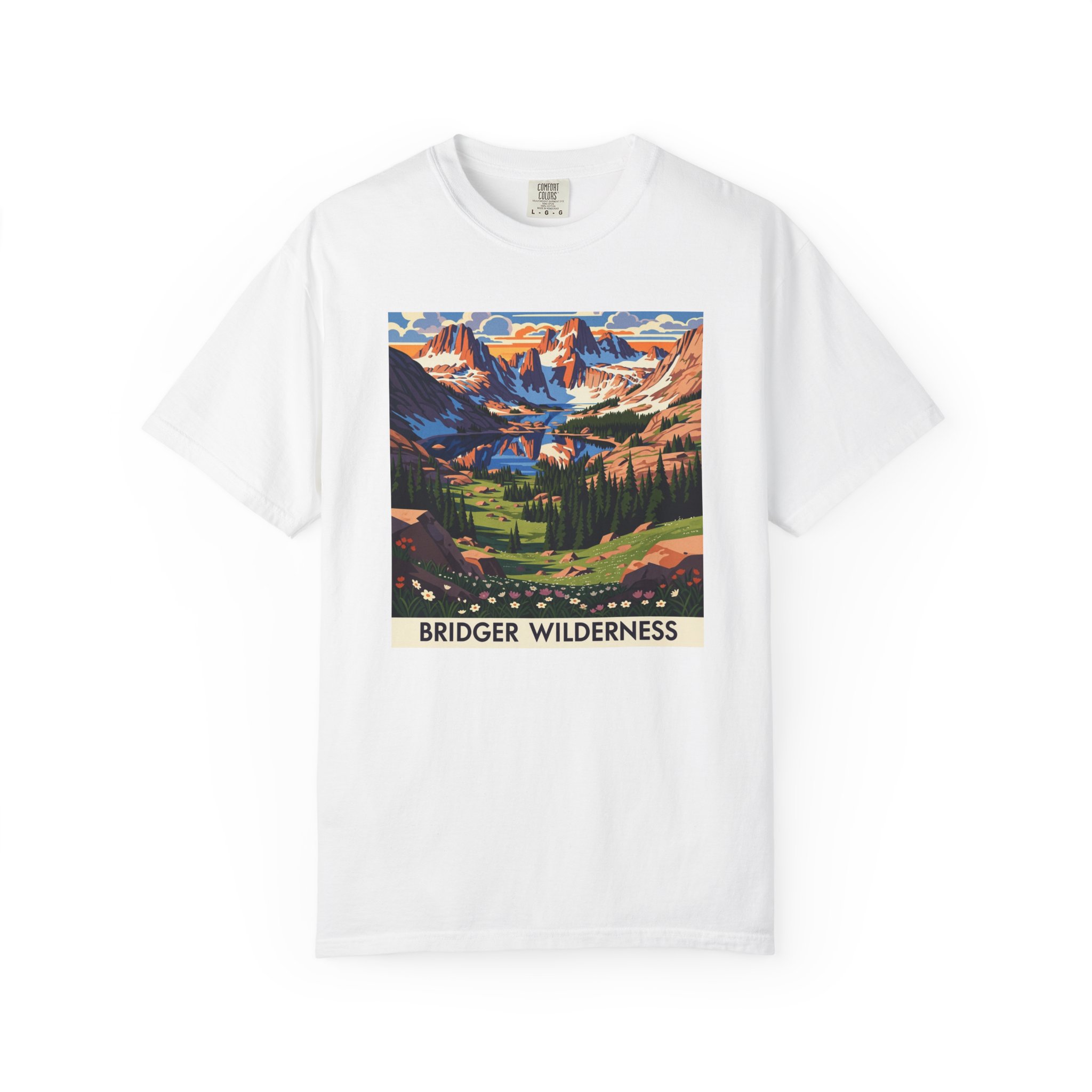 Bridger Wilderness WPA Style Unisex T-shirt