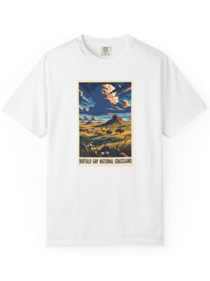 Buffalo Gap National Grassland WPA Style Unisex T-shirt