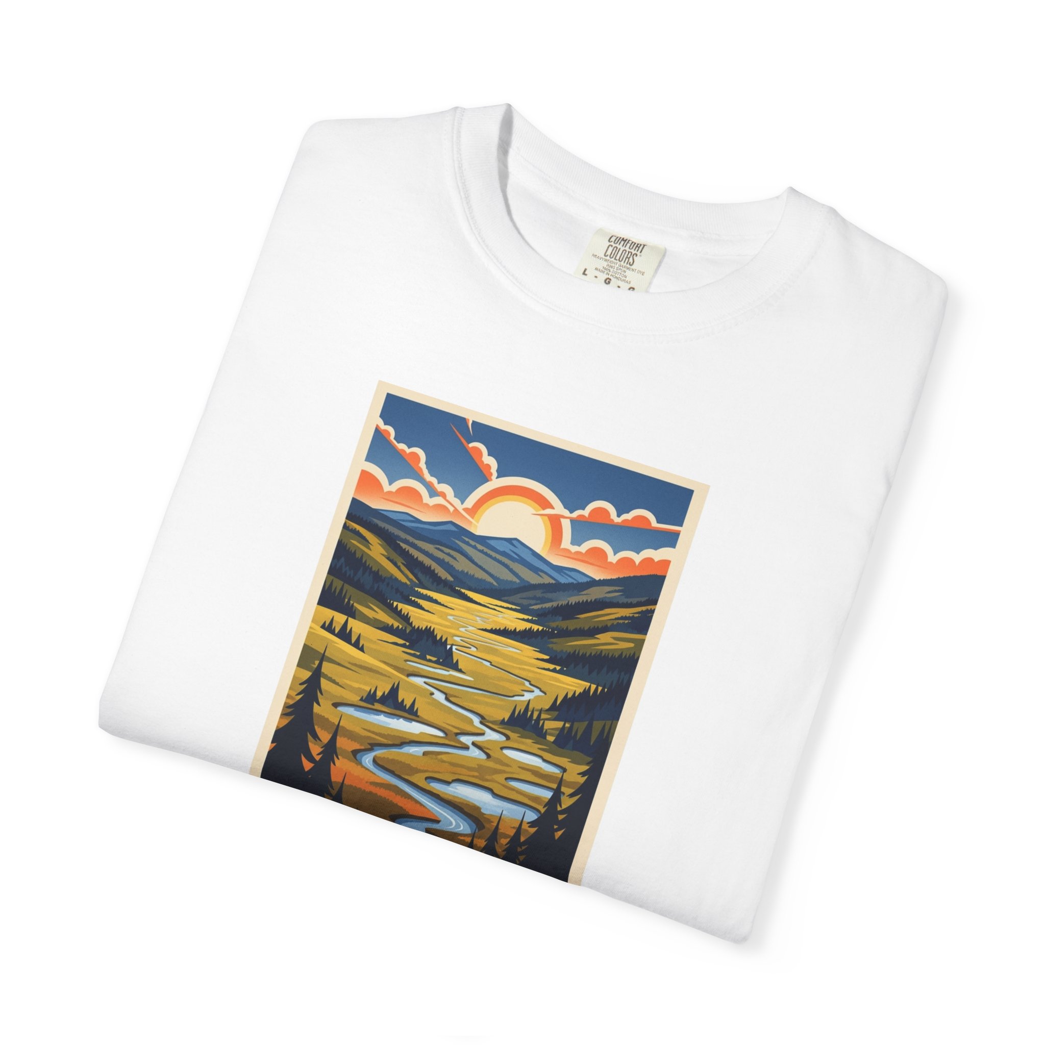 Canaan Valley National Wildlife Refuge WPA Style Unisex T-shirt - Image 3