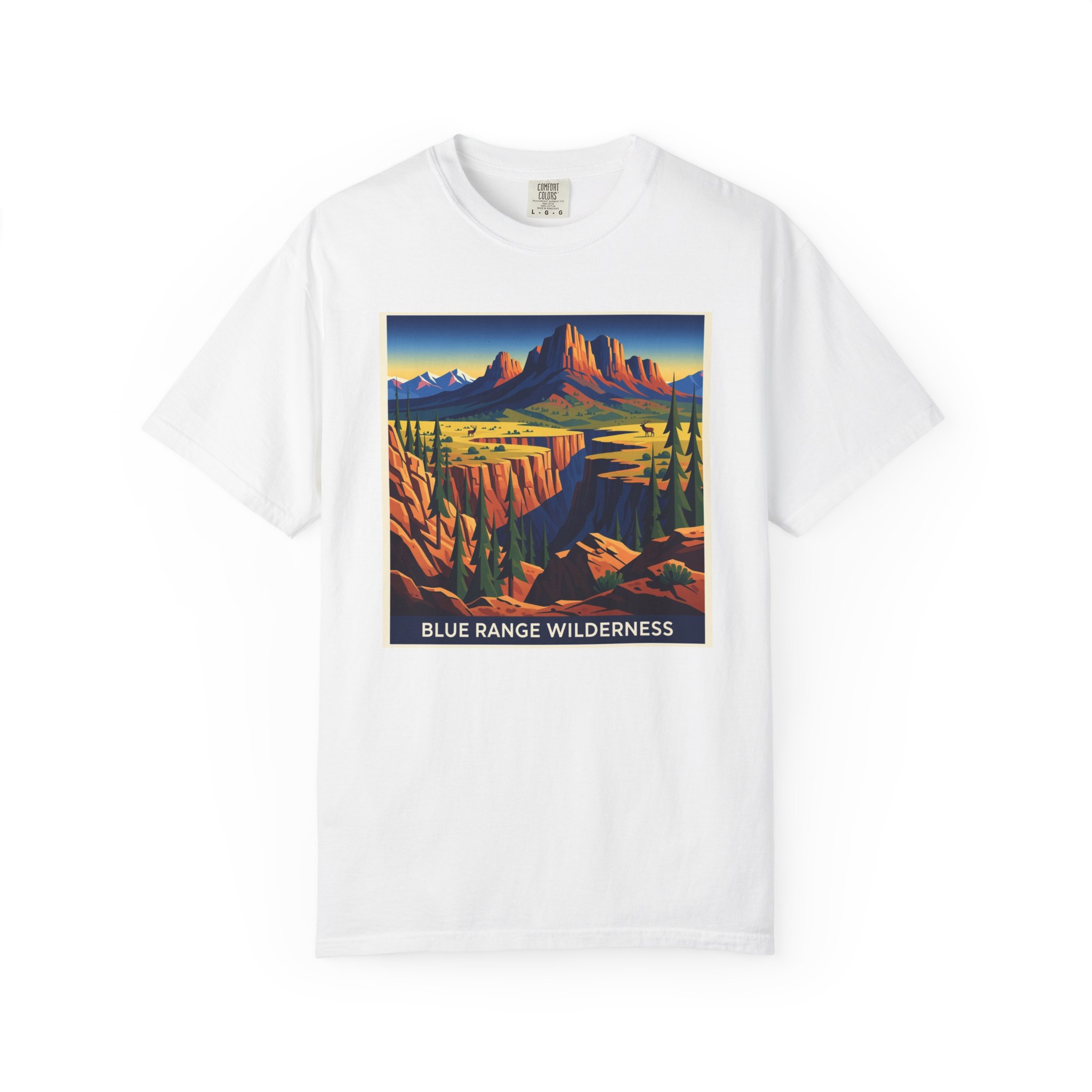 Blue Range Wilderness WPA Style Unisex T-shirt