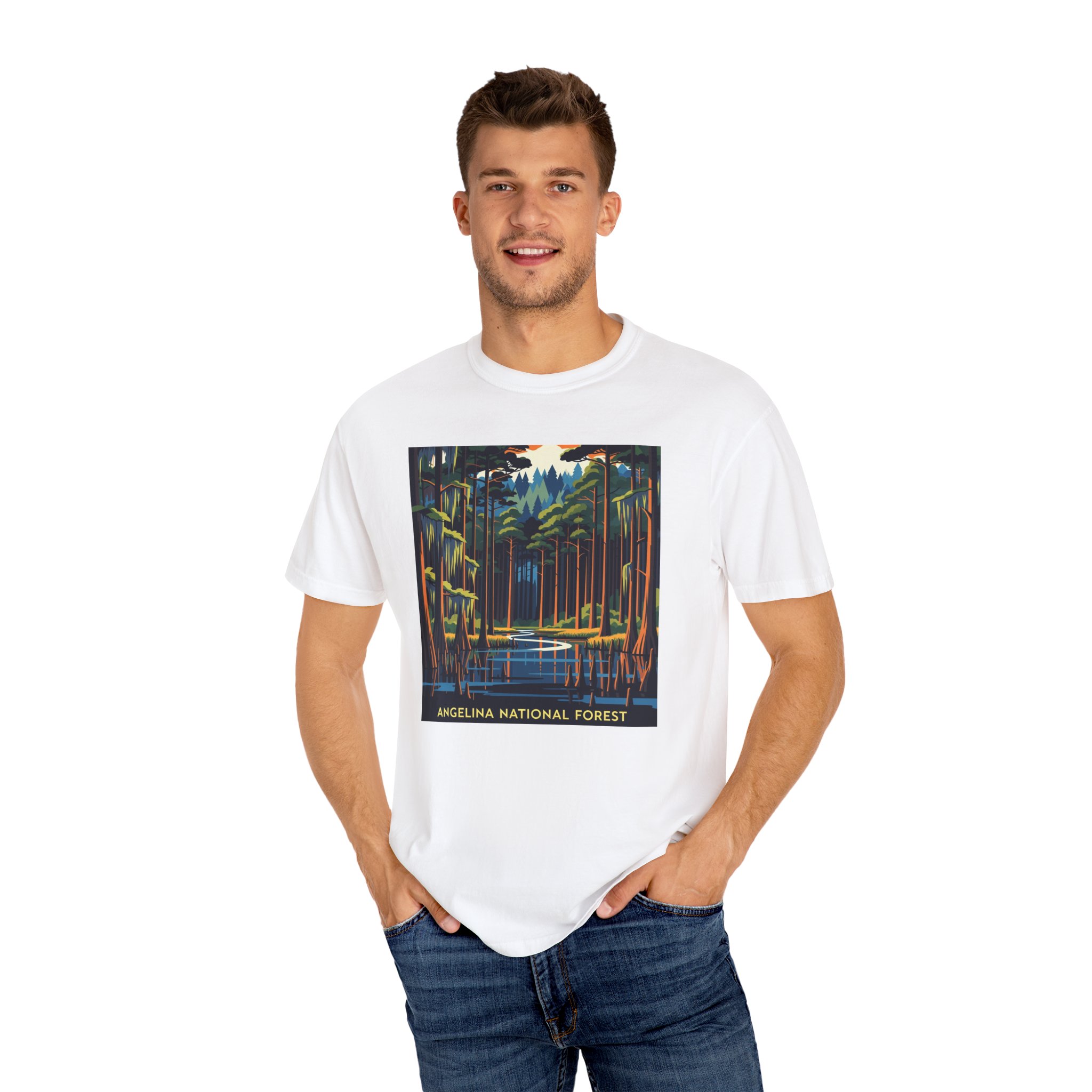 Angelina National Forest WPA Style Unisex T-shirt - Image 4