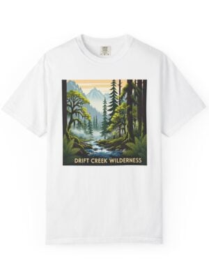 Drift Creek Wilderness WPA Style Unisex T-shirt