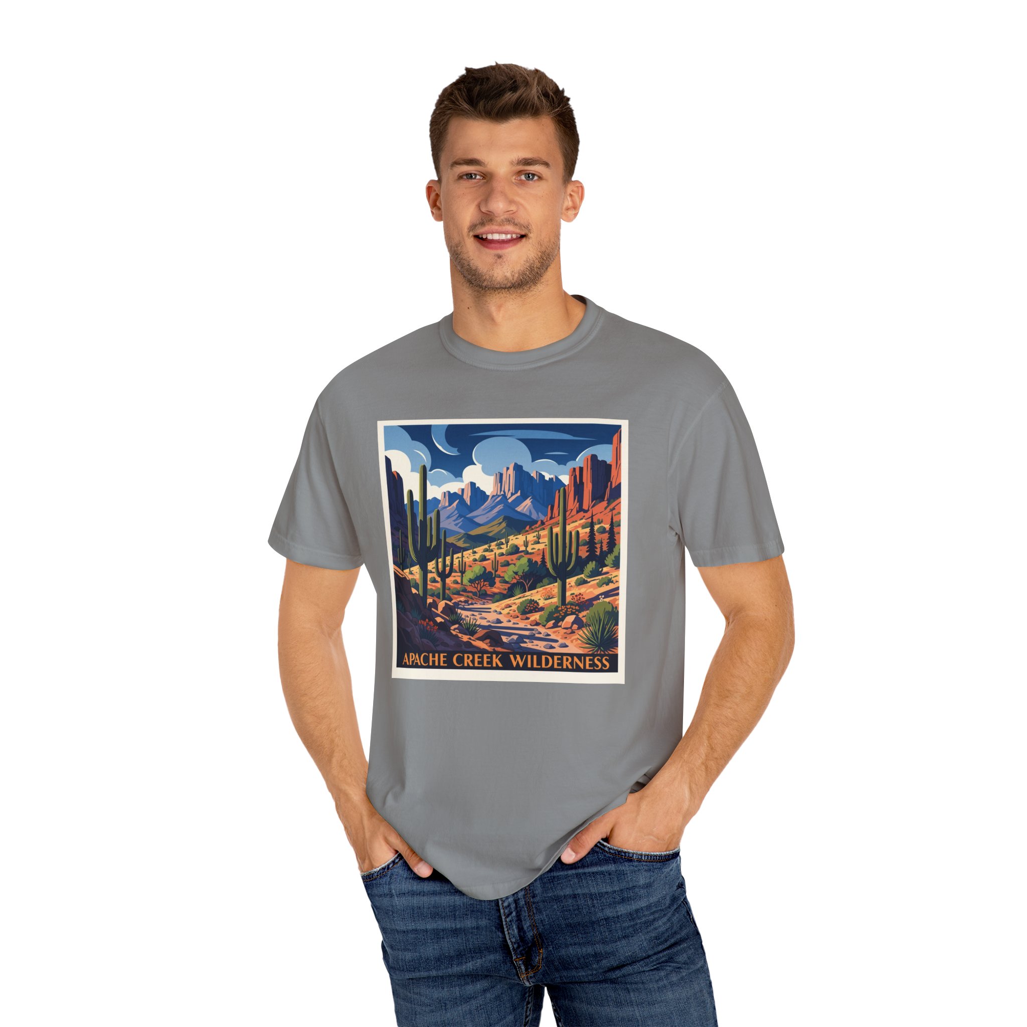 Apache Creek Wilderness WPA Style Unisex T-shirt - Image 10