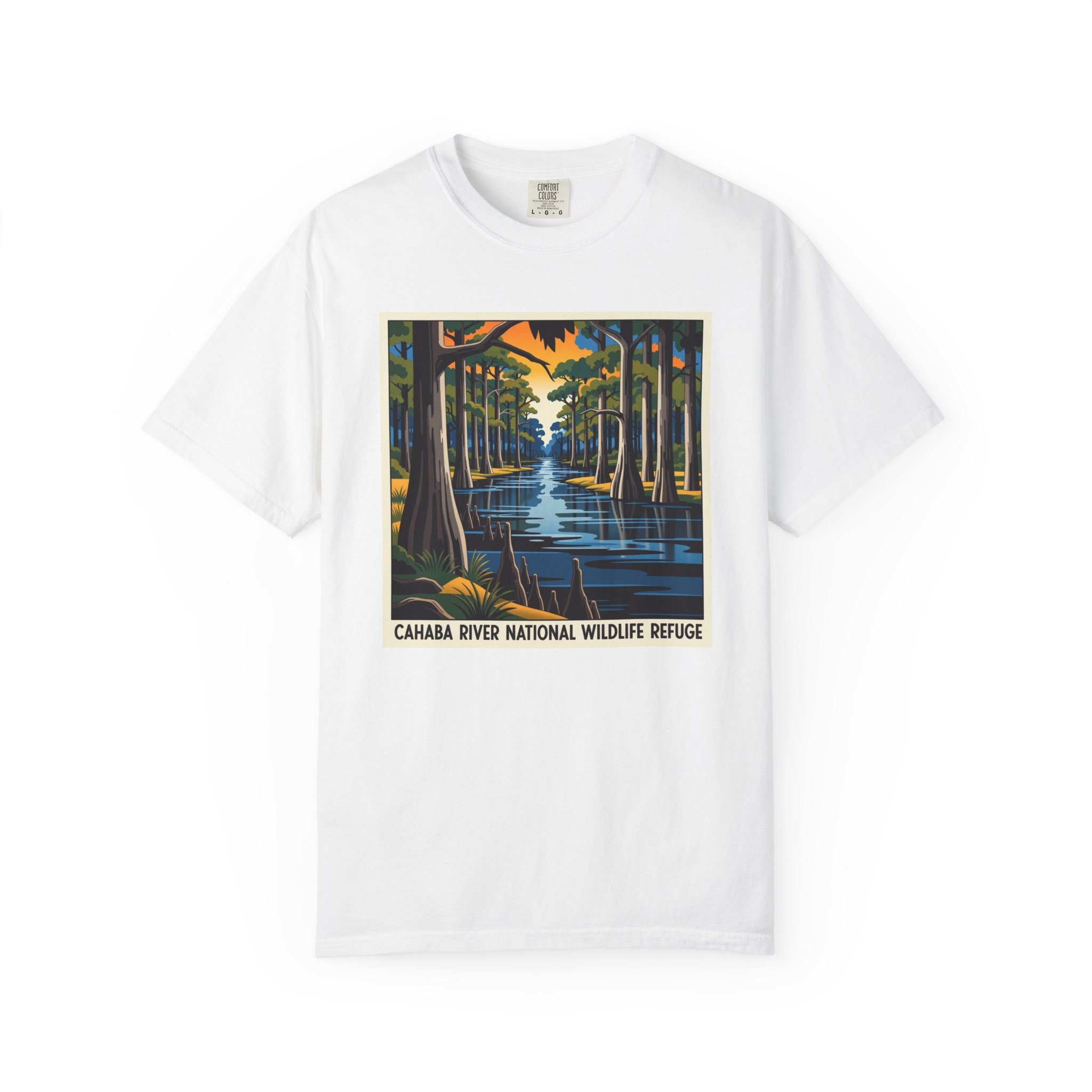 Cahaba River National Wildlife Refuge WPA Style Unisex T-shirt