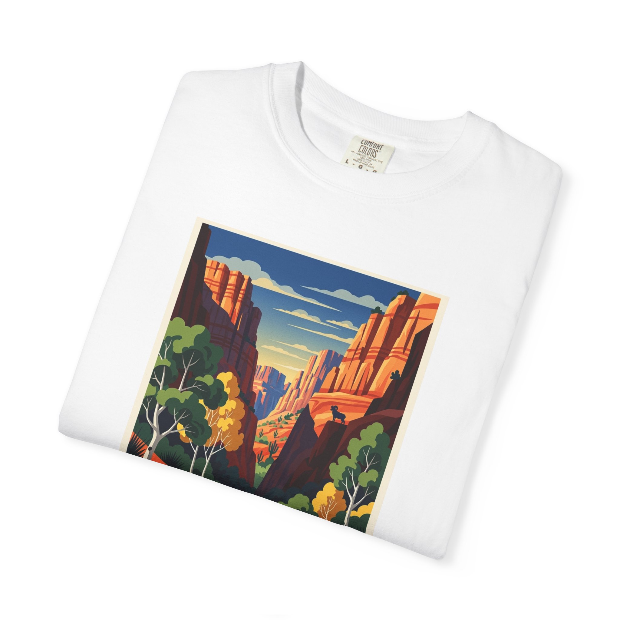 Aravaipa Canyon Wilderness WPA Style Unisex T-shirt - Image 3
