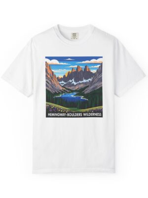 Hemingway–Boulders Wilderness WPA Style Unisex T-shirt