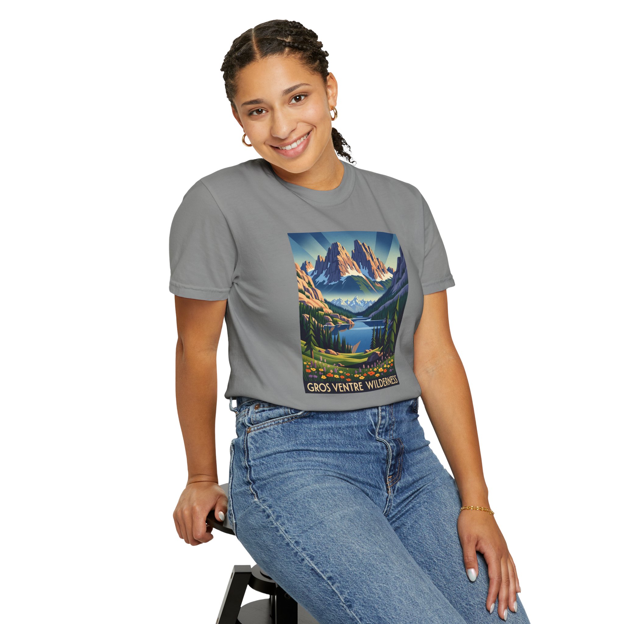 Gros Ventre Wilderness WPA Style Unisex T-shirt - Image 11