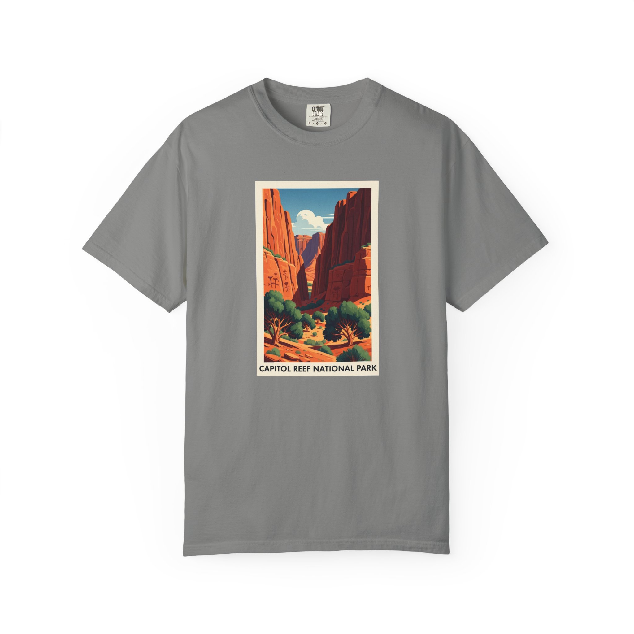 Capitol Reef National Park WPA Style Unisex T-shirt - Image 7