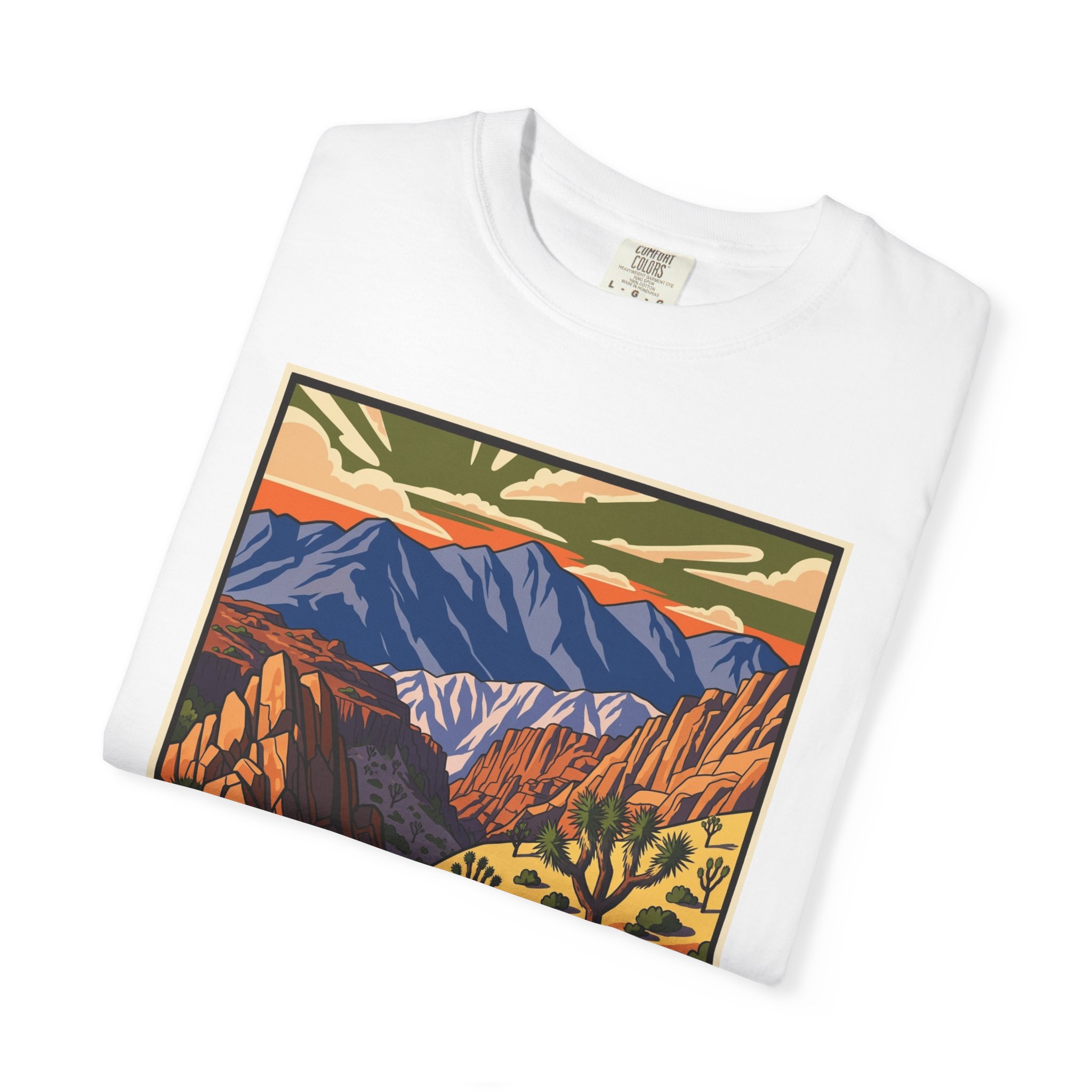 Cahuilla Mountain Wilderness WPA Style Unisex T-shirt - Image 3