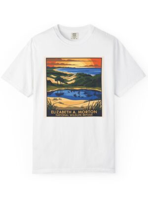Elizabeth A. Morton National Wildlife Refuge WPA Style Unisex T-shirt