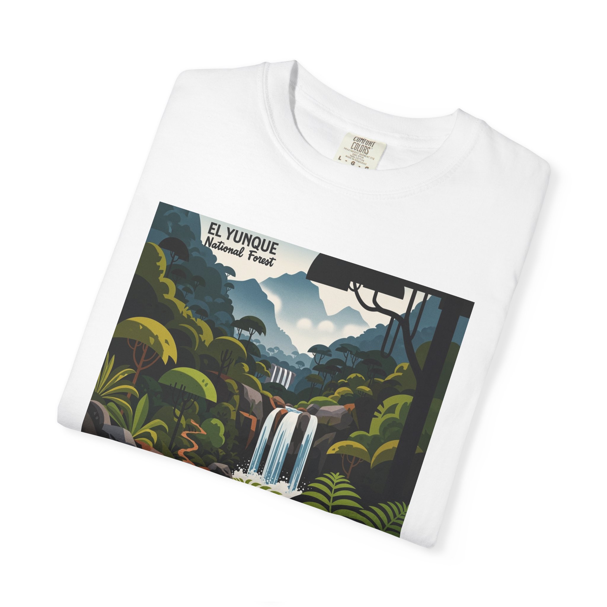 El Yunque National Forest WPA Style Unisex T-shirt - Image 3