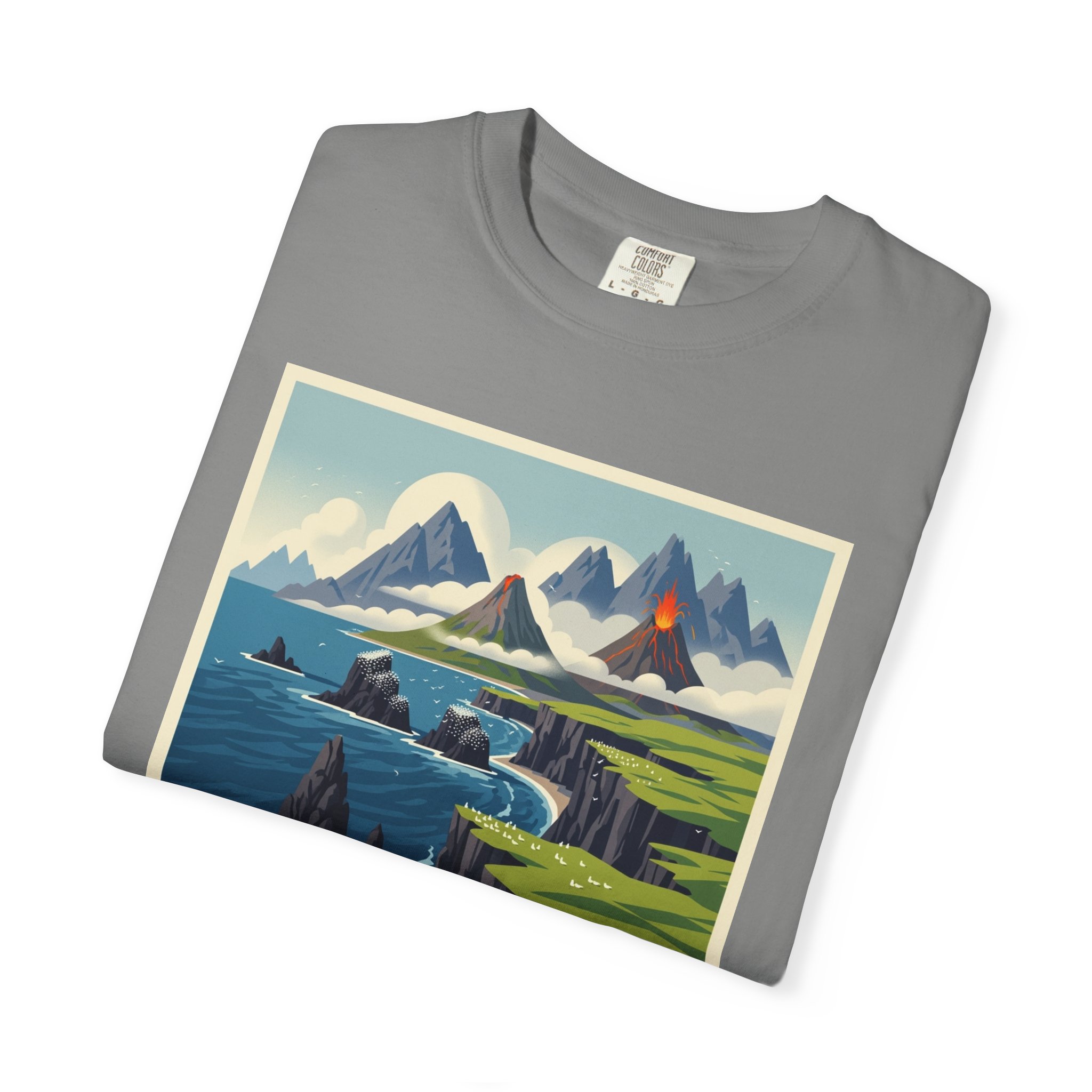 Aleutian Islands Wilderness WPA Style Unisex T-shirt - Image 9