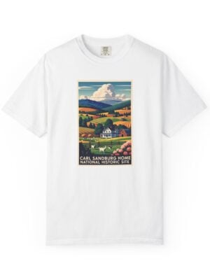 Carl Sandburg Home National Historic Site WPA Style Unisex T-shirt