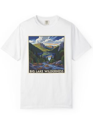 Big Lake Wilderness WPA Style Unisex T-shirt