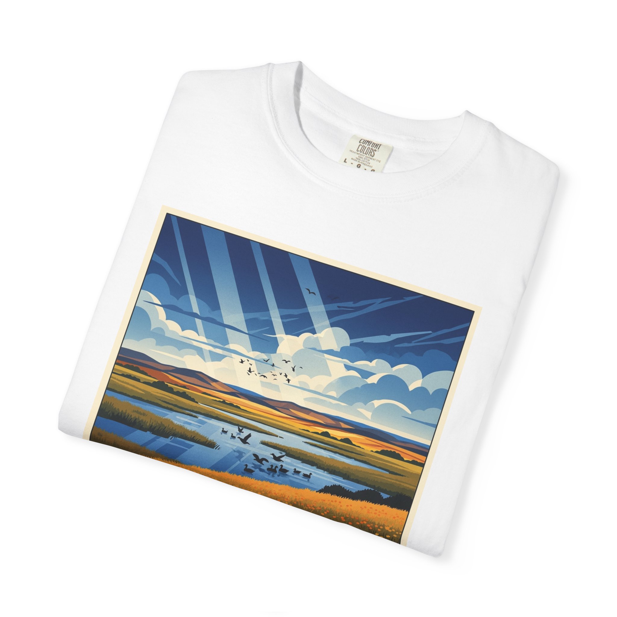 Brumba National Wildlife Refuge WPA Style Unisex T-shirt - Image 3