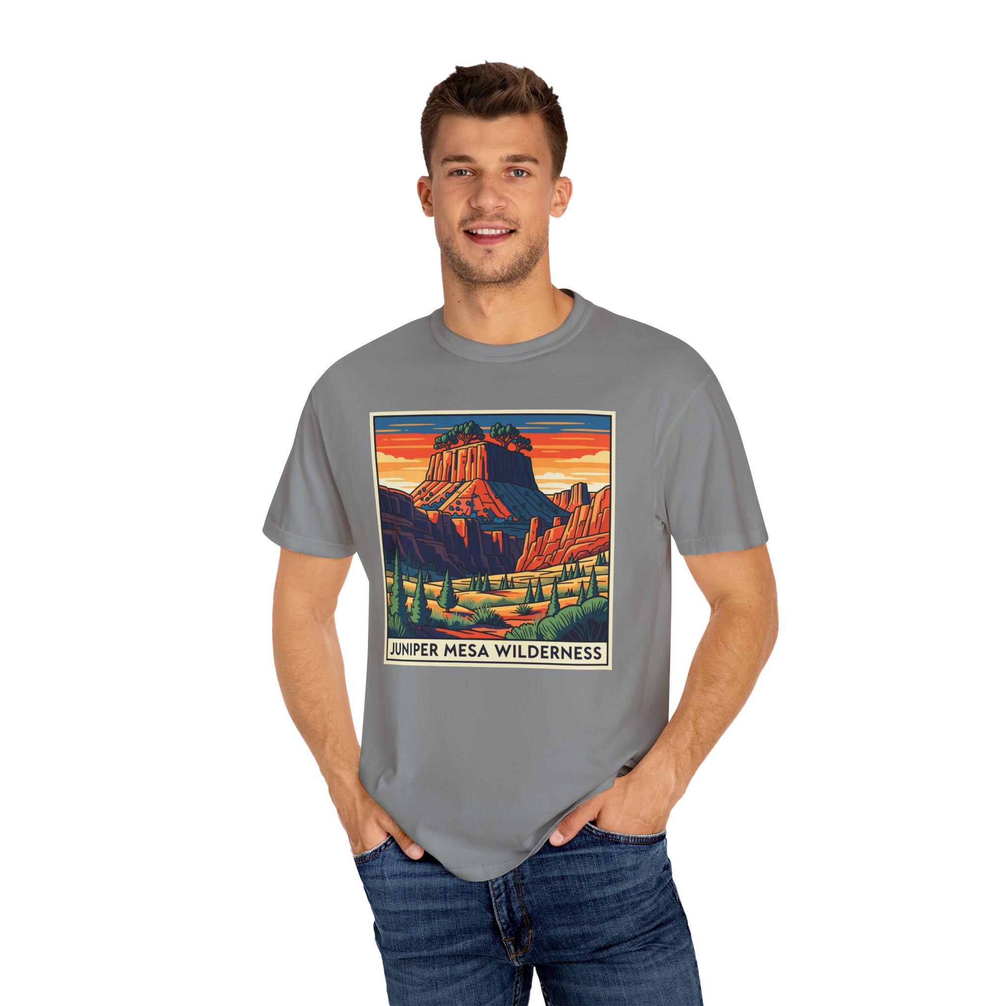 Juniper Mesa Wilderness WPA Style Unisex T-shirt - Image 10
