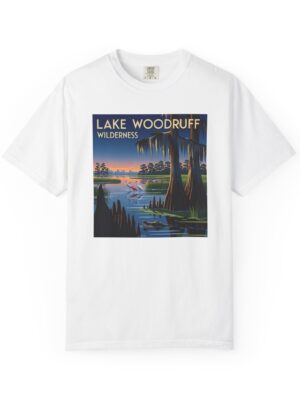 Lake Woodruff Wilderness WPA Style Unisex T-shirt