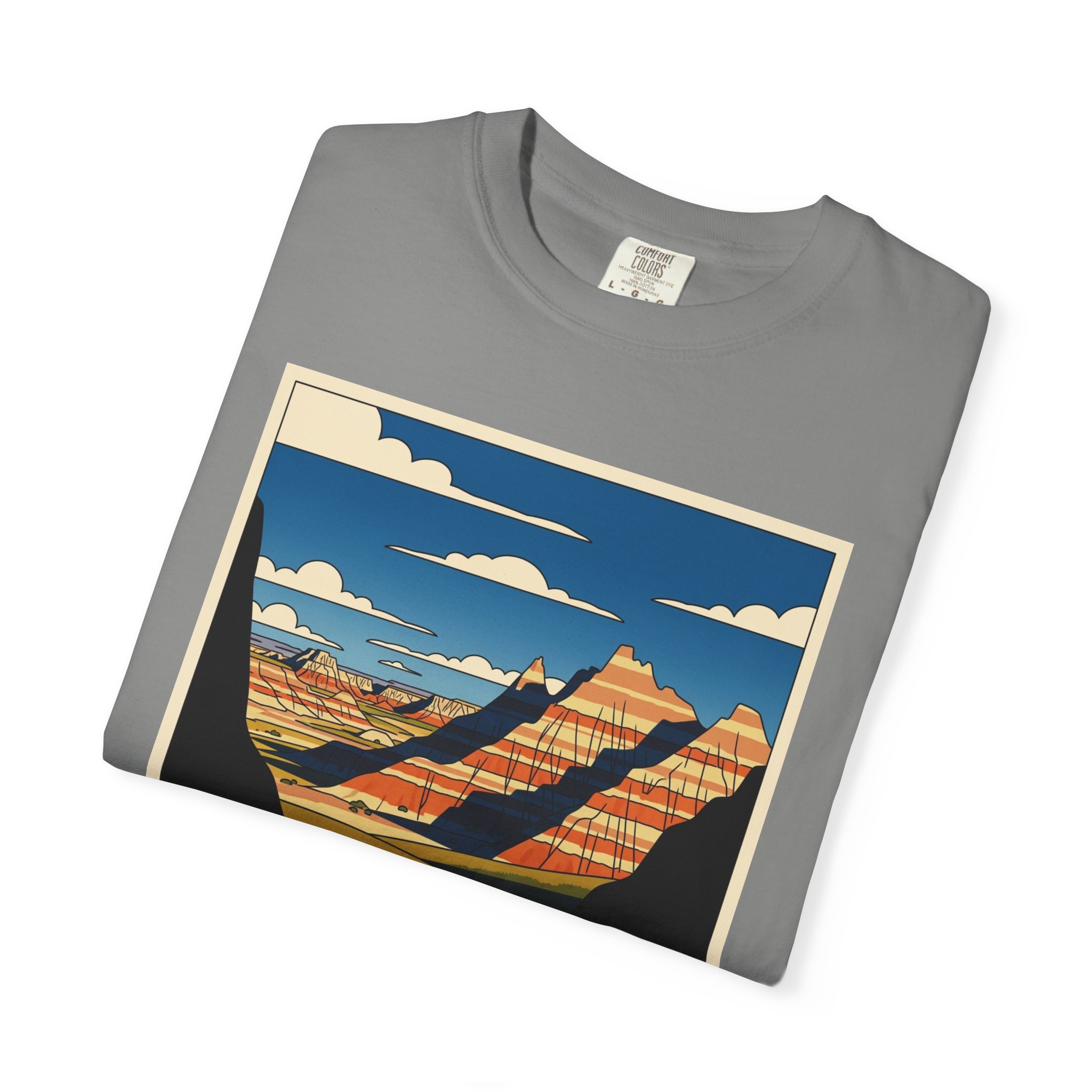 Badlands National Park WPA Style Unisex T-shirt - Image 9