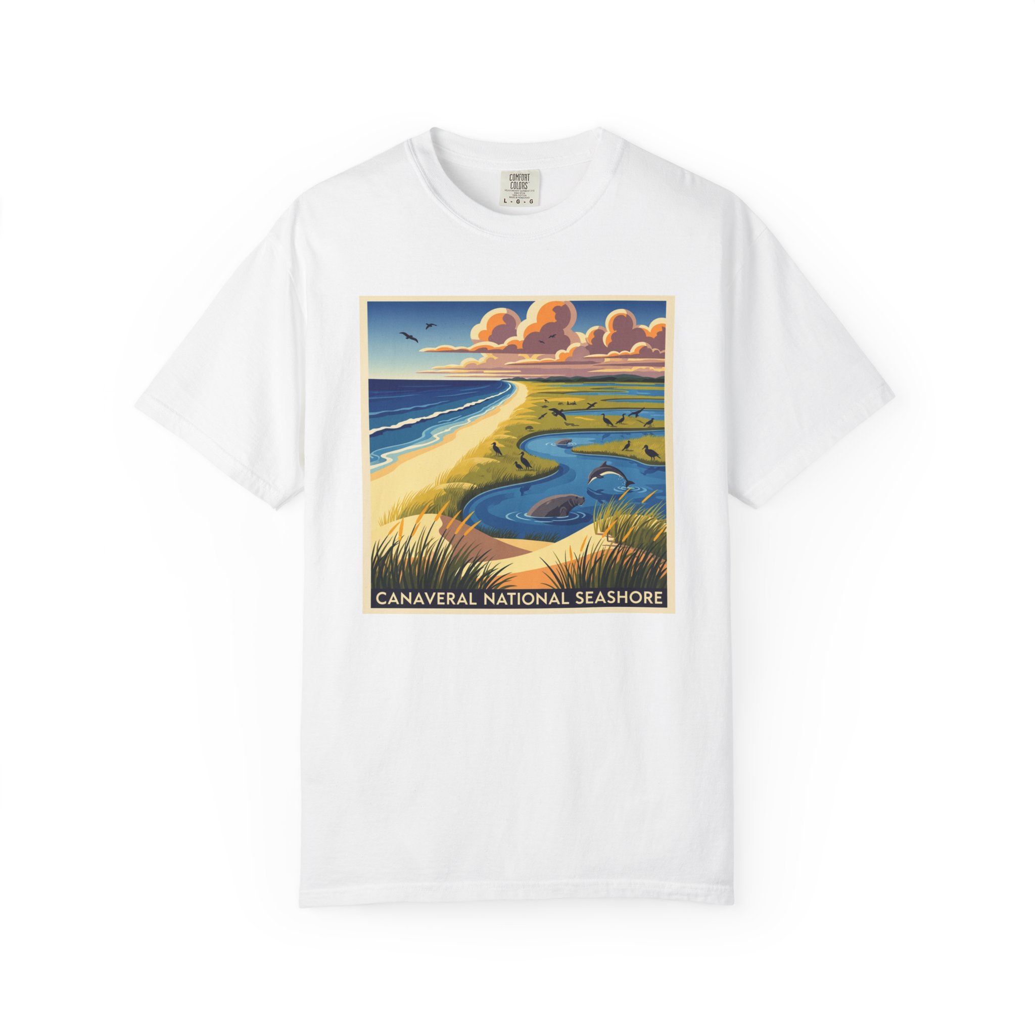 Canaveral National Seashore WPA Style Unisex T-shirt