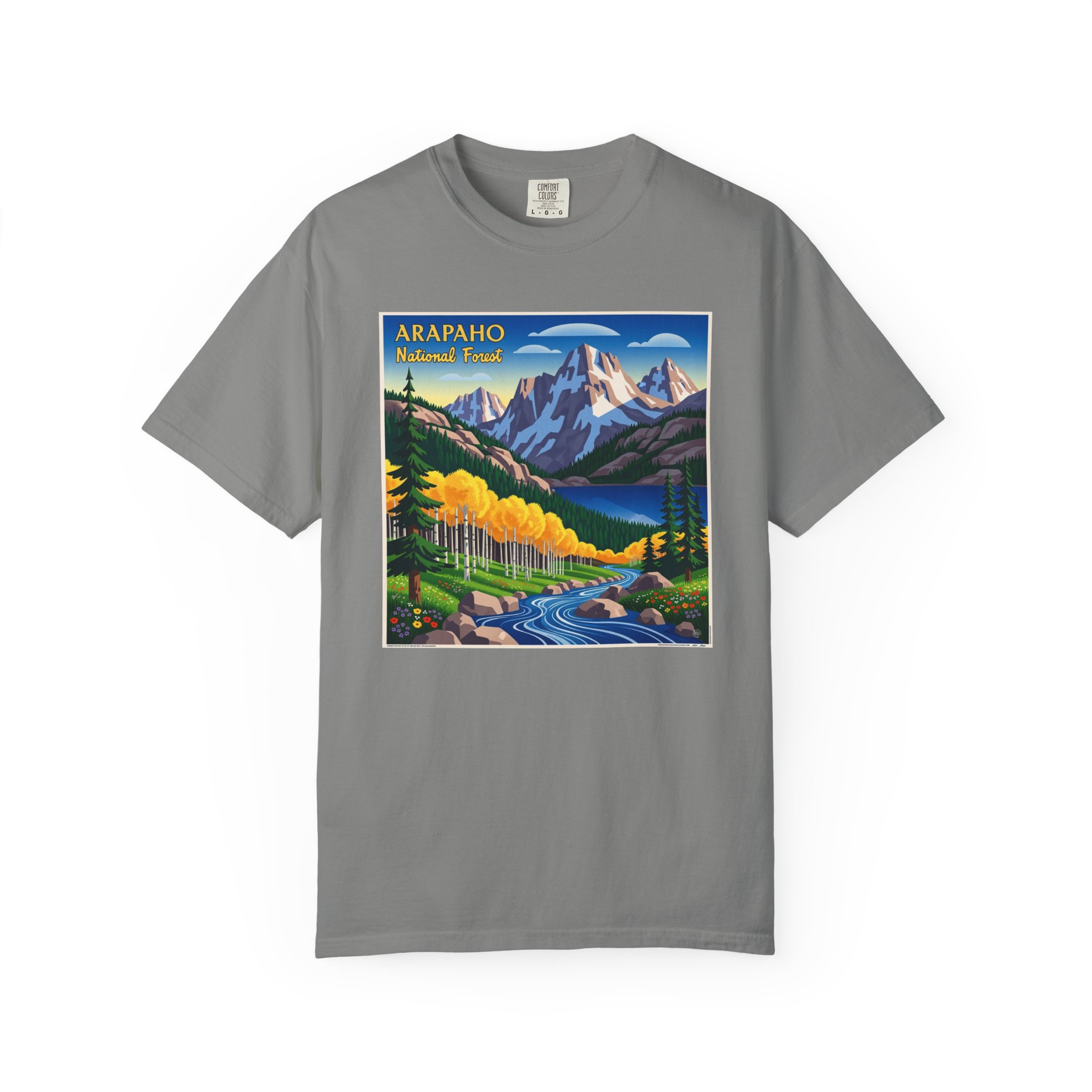 Arapaho National Forest WPA Style Unisex T-shirt - Image 7