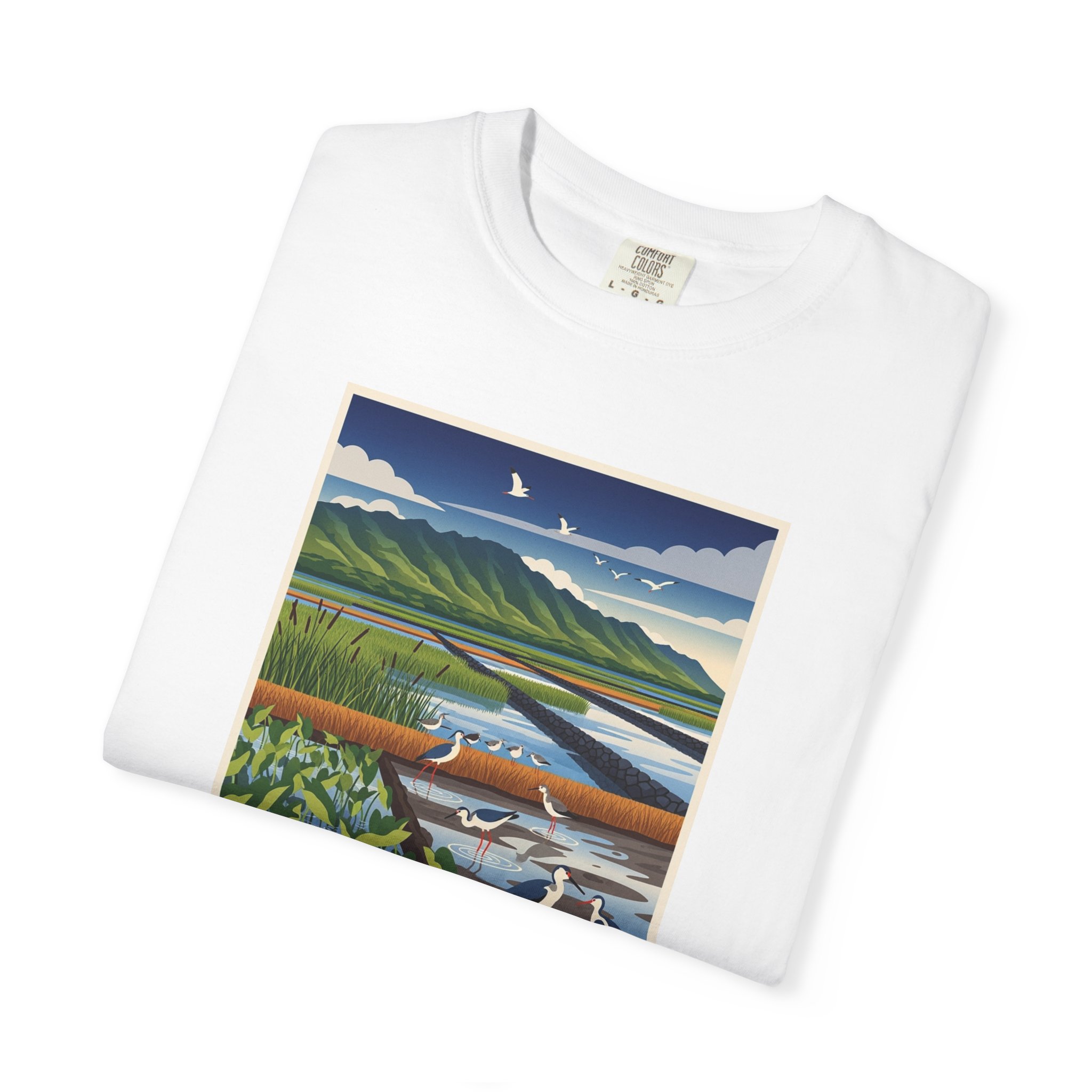James Campbell National Wildlife Refuge WPA Style Unisex T-shirt - Image 3